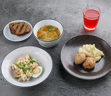 Обед Суп и горячее