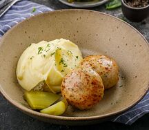 Куриные котлеты с пюре