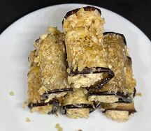 Завитки из баклажанов с орехами