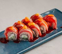 Ролл с тунцом в соусе апероль