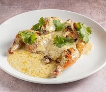 Цыпленок хмели-сунели в сливках