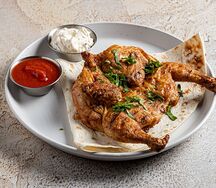 Цыпленок табака в аджике