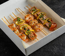 Шашлычки креветки