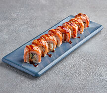 Лосось, угорь, трюфельный соус