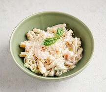 Казаречче с креветками в сливочном соусе