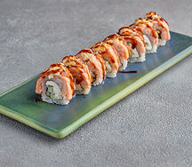 Запеченная филадельфия с сырным соусом