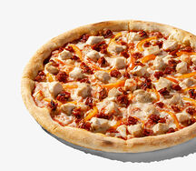 Пицца с курицей и вялеными томатами