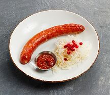 Краинская колбаска с квашеной капустой