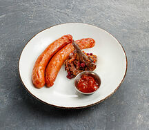 Пепперони с тушеной капустой