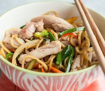 Лапша рамен с курицей
