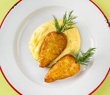 Куриные котлеты с картофельным пюре