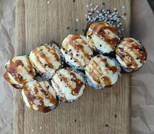 Сырный лосось огонь