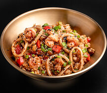 Рис кимчи с креветками и кальмаром