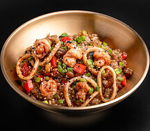 Рис устричный с креветками и кальмаром