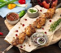 Шашлык из филе куриных бедер