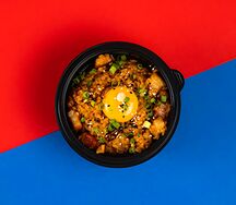 Жареный рис с грудинкой