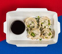 Манду с мясом и грибами