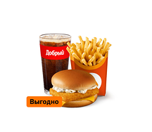 Фиш Бургер Большой Комбо