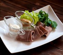 Язык с хреном