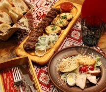 Гриль-ланч с люля-кебабом