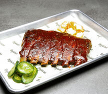 Свиные рёбра с медовым барбекю