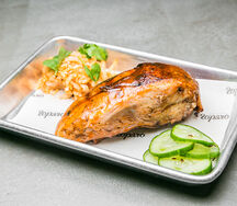 Грудка цыпленка в персиковом барбекю