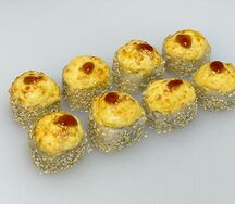 Гарлик с креветкой запеченный