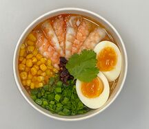 Рамен с креветками