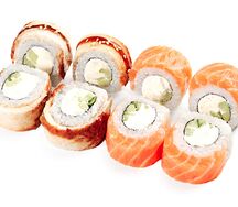 Филадельфия с лососем и угрем