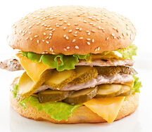 Бургер Двойной со свининой