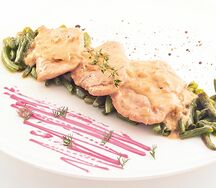 Нуазетты из индейки с зеленой фасолью