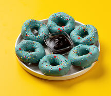 Пончики в шоколаде голубые