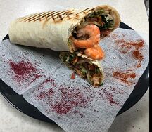 Шаурма с креветками