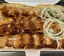 Люля-кебаб куриный с овощами