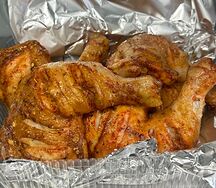 Куриный окорочок на мангале