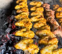 Куриные крылья на мангале