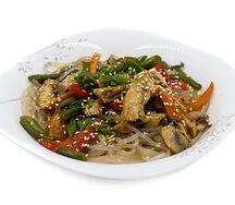 Фунчоза с курицей