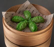 Димсамы с гребешком и кальмаром