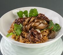 Булгур с томленой говядиной