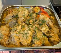 Голубцы свино-говяжьи по-домашнему