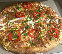 Пицца овощная с сыром