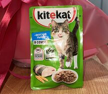 Жидкий корм Kitekat Вкусная рыбка в соусе