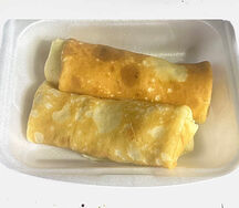 Блинчики с сыром и ветчиной