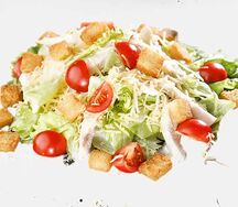 Салат Цезарь с креветками