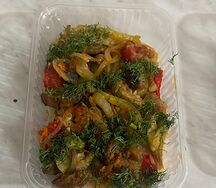 Гречка с овощной подливкой