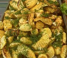 Картошка по-деревенски с чесночком