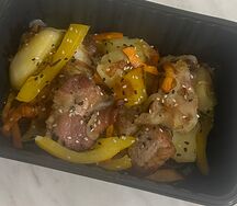 Жаркое с куриным филе и овощами
