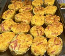 Картошка, начиненная ветчиной и сыром