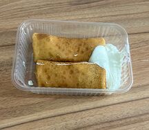 Блины сладкие с творогом 