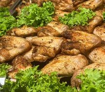 Крылышки, запечённые с чесночком по-домашнему